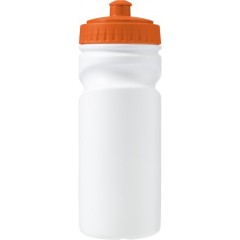 Biorazgradljiva športna steklenica za kolo - bidon EKO 500ml, oranžna-bela 7584-07