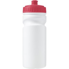 Biorazgradljiva kolesarska športna steklenička EKO 500ml, rdeča-bela 7584-08