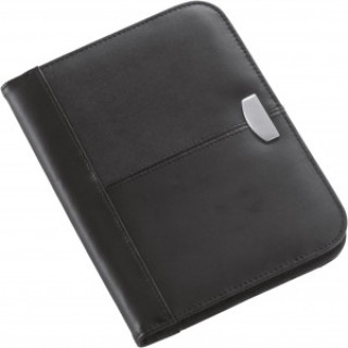 Bonded leather folder Rosa, black