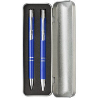 Aluminium writing set Zahir, cobalt blue