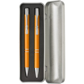 Aluminium writing set Zahir, orange
