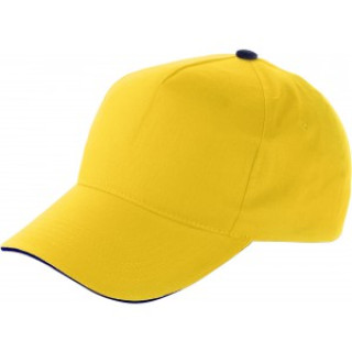 Cotton cap Beau, yellow