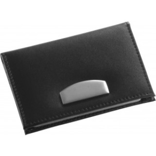 Bonded leather credit card holder Bethany, black