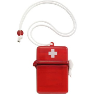 Plastic first aid kit Rahim, red
