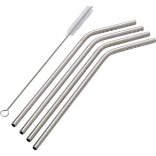 Stainless steel straws Rudy, silver