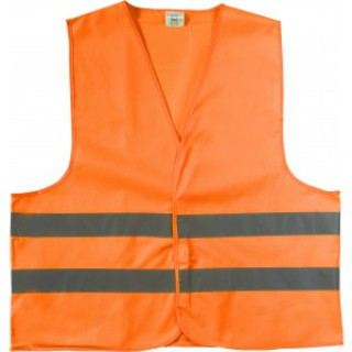 Polyester (150D) safety jacket Arturo, orange, M