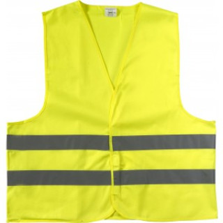 Polyester (150D) safety jacket Arturo, yellow, XXL