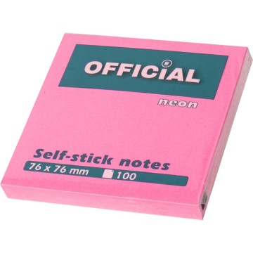 Samolepilni lističi Official, roza 100/1