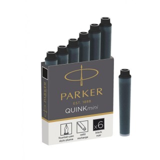 Cartridges Parker Mini Black 6/1