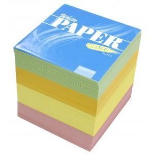 Coloured memo cube, 9x9x9 cm