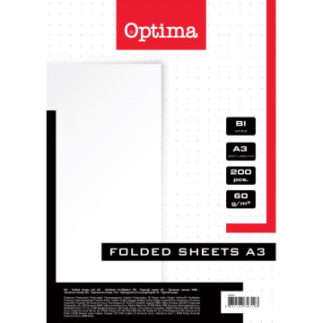 Trgov. papir Optima 200 listov brez črt