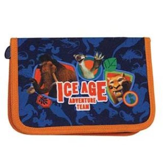 Ice Age 5 pencil case, 2 flaps, filled