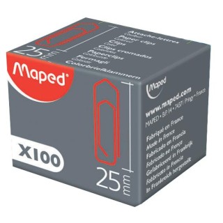 Maped colour paper clips 30mm, 100/1