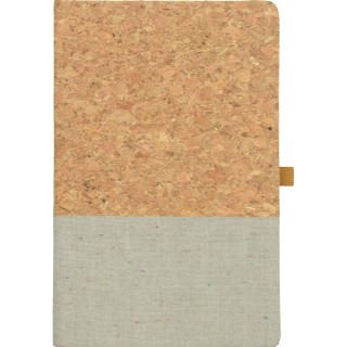 Cork and cotton notebook