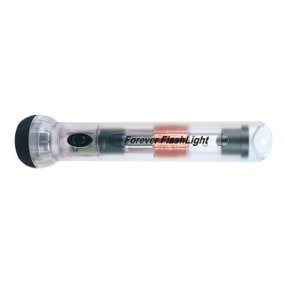 Forever mechanically powered flashlight,