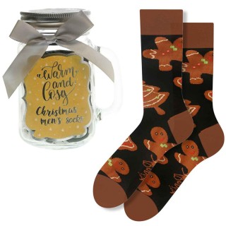 Christmas Socks In A Glass Mug