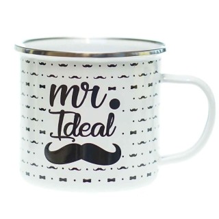 ENAMEL MUG MR IDEAL