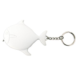 Fish keychain with tape measure