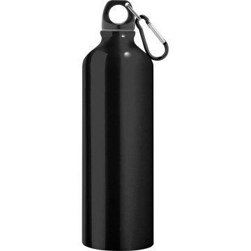 FLAŠKA ALU HOOK L 750ML ČRNA S KARABINOM 8552902