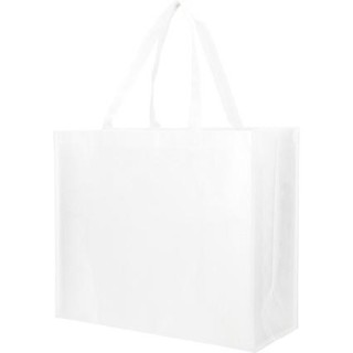 SHOPING BAG PP LAMINATED TOTE BAG WHITE