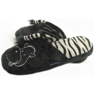 Zebra L slippers