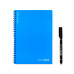 INFINITEBOOK PLAIN A5. Infinitebook A5 z upogljivim ovikom in 15 navadnimi stranmi za belo tablo
