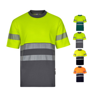 VL BASTET. Two-tone piqué T-shirt (150g/m²), in cotton (55%) and polyester (45%)