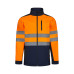 VL HESTIA LARGE. Two-tone soft shell jacket (280g/m²), with fleece lining and TPU membrane, in polyester (96%) and elastane (4%)