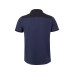 VL VELES. Two-tone stretch piqué polo shirt (200g/m²) with short sleeves, in polyester (96%) and elastane (4%)