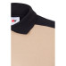 VL VELES. Two-tone stretch piqué polo shirt (200g/m²) with short sleeves, in polyester (96%) and elastane (4%)