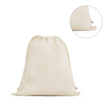 Športna torba z vrvico iz 100 % organskega bombaža (140 g/m²) Belize 92527