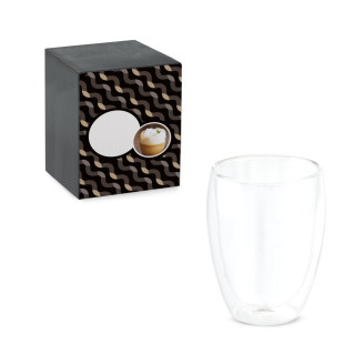 Skodelica za kavo iz dvojnega borosilikatnega stekla MACHIATO 350ml