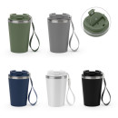 SPITZ. Stainless steel travel cup (90% rSS) with double wall and matt finish 460 mL