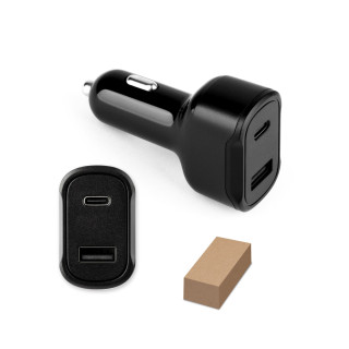 Avto polnilec za mobitel z dvema izhodoma 18-20W DIRAC 97189