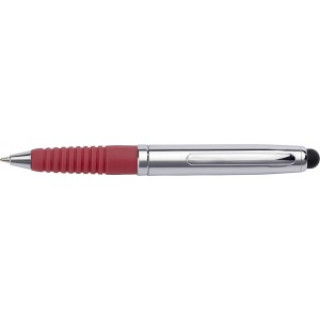 Ballpen suitable for capacitive screens, red