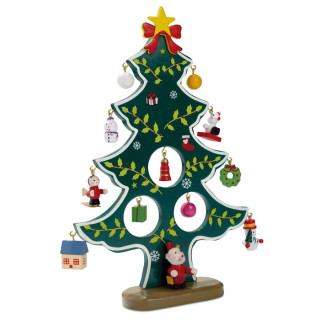 Wooden xmas tree decoration WOODTREE CX1278-09