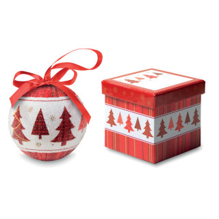 Christmas bauble in gift box SNOWY CX1437-99