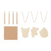 Drawing wooden ornaments set FUNCOOL CX1535-40