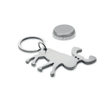 Recycled aluminium key ring BOTTLE POPPER CX1549-16