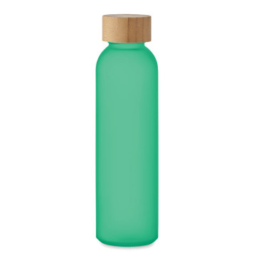 Steklenica ( mat steklo ) z lesenim pokrovom 500ml MO2105-24