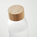 Steklenica ( mat steklo ) z lesenim pokrovom 500ml MO2105-26