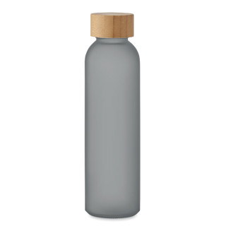 Steklenica ( mat steklo ) z lesenim pokrovom 500ml MO2105-27