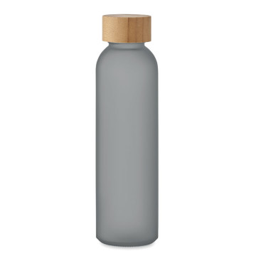 Steklenica ( mat steklo ) z lesenim pokrovom 500ml MO2105-27