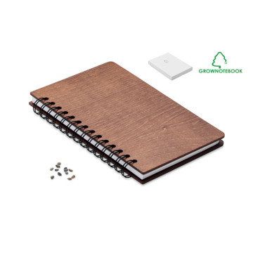 Rokovnik A5 v darilni škatli - s semeni breze GROWBOOK™ MO2251-01