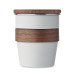 Kovinska skodelica z lesenim pokrovom 350ml WALNUT MO2322-06