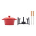 Komplet za fondue iz keramike 300ml BIG KASE MO2386-05