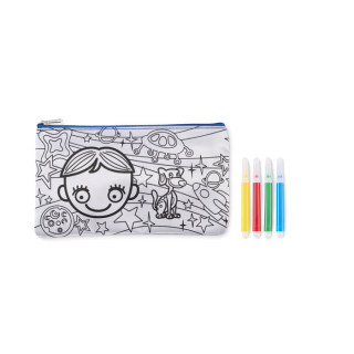 Pencil case with markers KIDDO MO2505-37