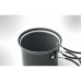 2 camping pots with cutlery