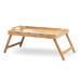 Foldable bamboo tray