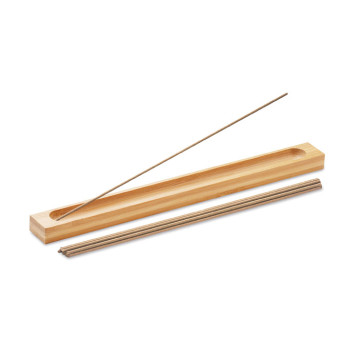 Incense set in bamboo
